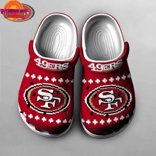 Christmas San Francisco 49ers Knit Effect Crocs