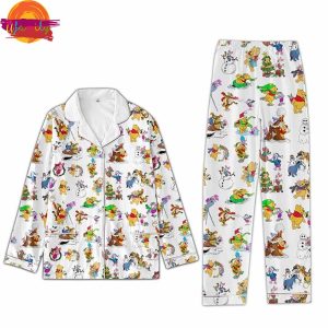 Christmas Winnie The Pooh Family Pajamas Set