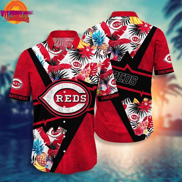 Cincinnati Reds Bold Tropics Hawaiian Shirt Style