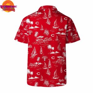 Cincinnati Reds Coastal Vibes Hawaiian Shirt Style