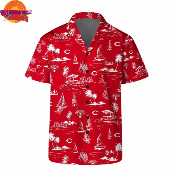 Cincinnati Reds Coastal Vibes Hawaiian Shirt Style