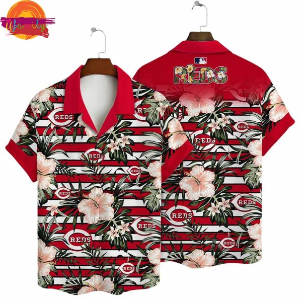 Cincinnati Reds Floral Hawaiian Shirt Style