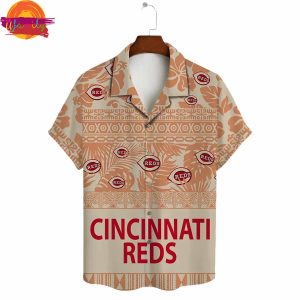 Cincinnati Reds Tribal Sunset Hawaiian Shirt Style 3