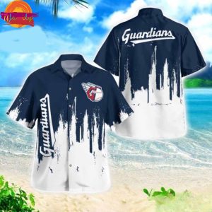 Cleveland Guardians Abstract Splash Tropical Hawaiian Shirt Style