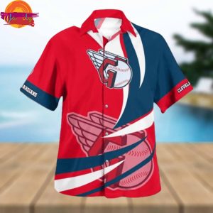 Cleveland Guardians Collar 3D Hawaiian Shirt Style