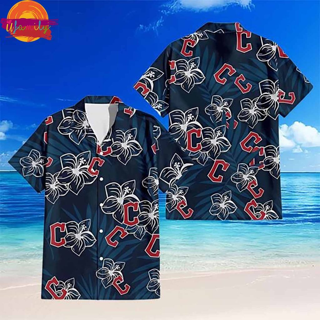 Cleveland Guardians Floral Hawaiian Shirt Style