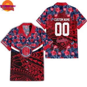 Cleveland Guardians Floral Tropical Hawaiian Shirt Style