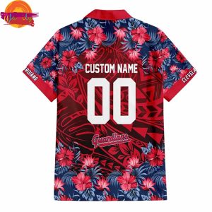 Cleveland Guardians Floral Tropical Hawaiian Shirt Style 2