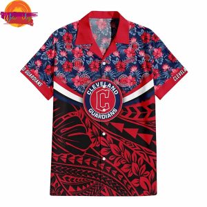 Cleveland Guardians Floral Tropical Hawaiian Shirt Style 3