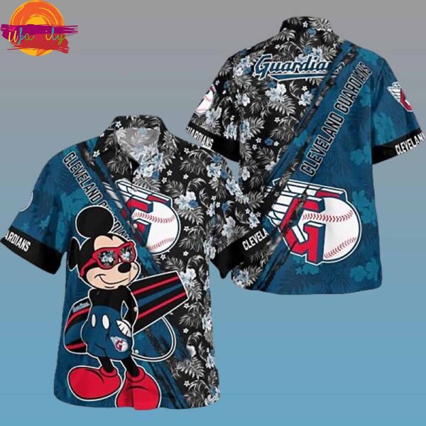 Cleveland Guardians Mickey Mouse Hawaiian Shirt Style