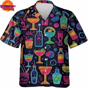 Cocktail Hawaiian Shirt for Mens