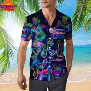 Cocktail Night Neon Hawaiian Shirt Style 2