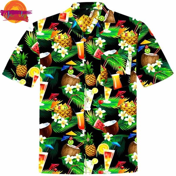 Cocktails Multicolor Unique Design Hawaiian Shirt Style