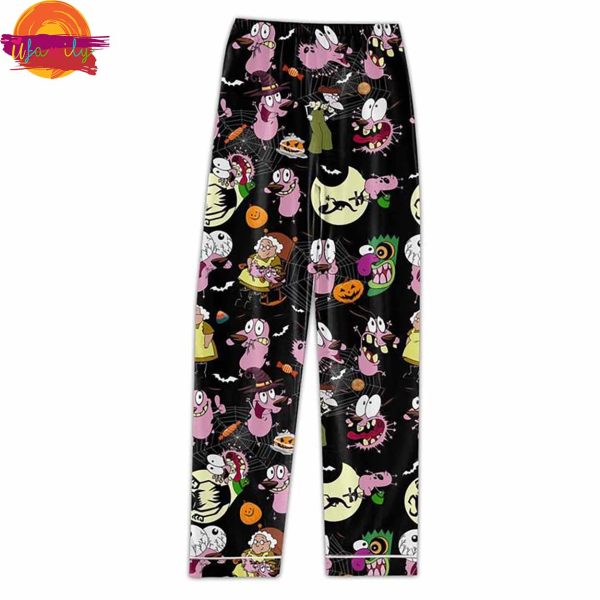 Courage the Cowardly Dog Pajama Set Funny Cartoon