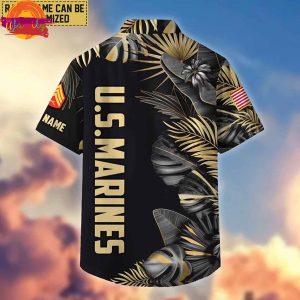 Custom US Marine Military Hawaiian Shirt 2