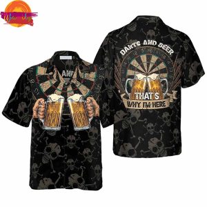 Darts And Beer Aloha Hawaiian Shirt