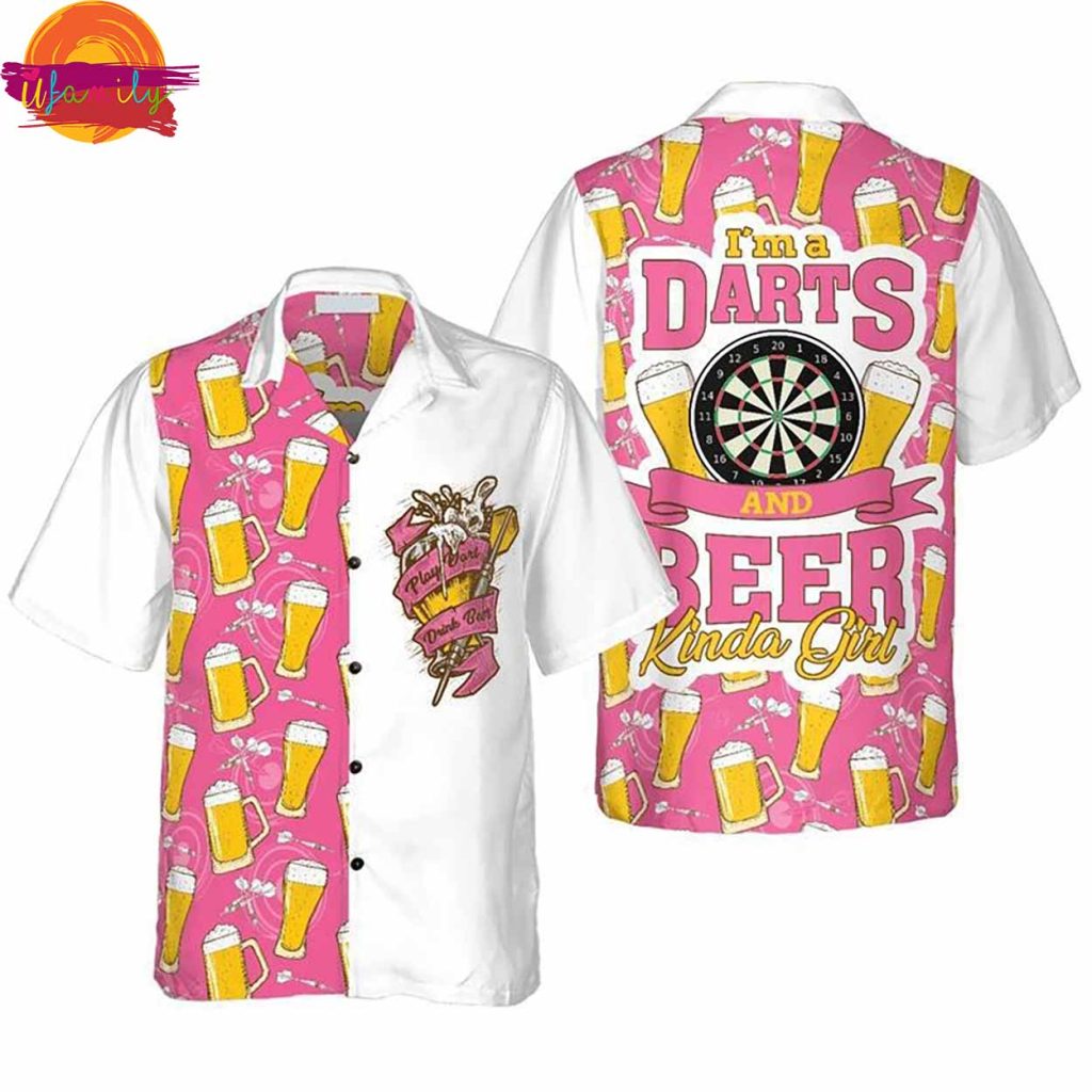 Darts And Beer For Summer Hawaiian Shirt Style