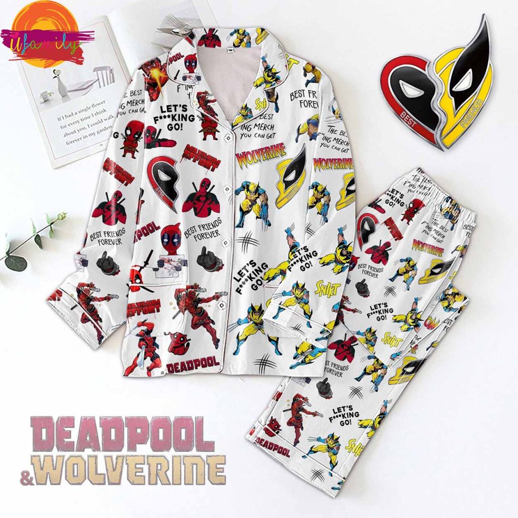 Deadpool Let's Fcking Go Pajama Set