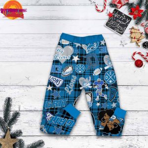 Detroit Lions Grinch They Hate Us Christmas Long Sleeve Pajama Set 4