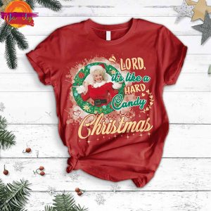 Dolly Parton Christmas T Shirt Pajama Set 2