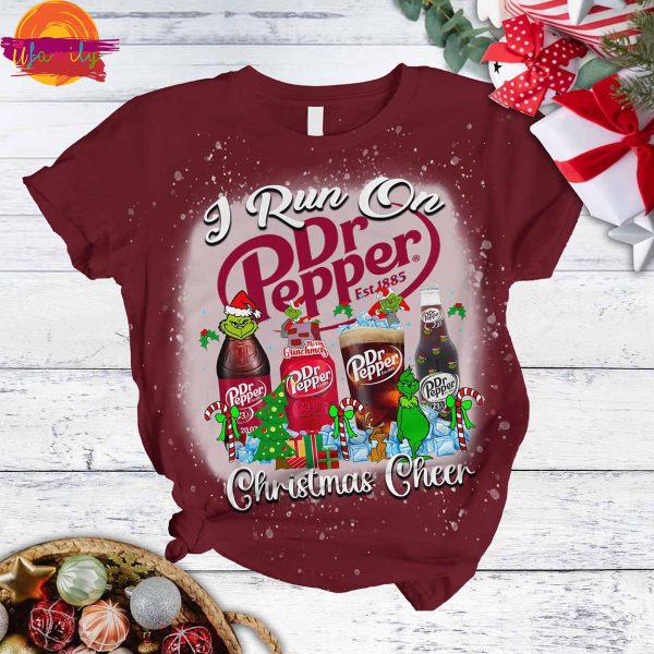 Dr Pepper Christmas Cheer T Shirt Pajama Set