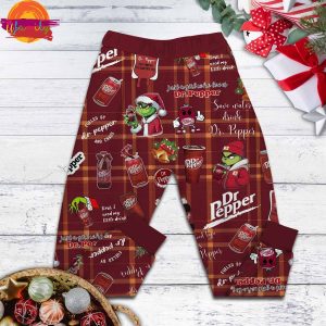 Dr Pepper Christmas Cheer T Shirt Pajama Set 3