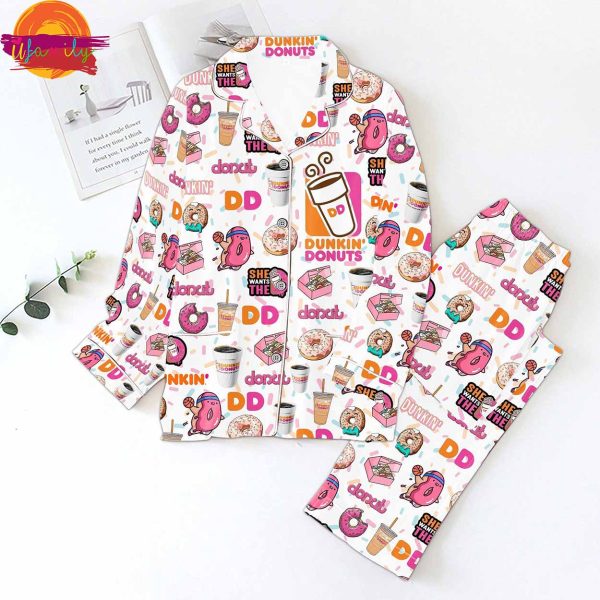 Dunkin Donuts Fast Food Pajama Set