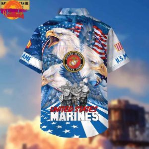 Eagles Hawaiian Shirt United State Gifts For Veterans Day 3