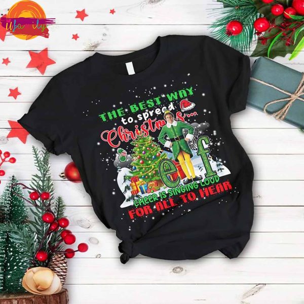 Elf Christmas T Shirt Pajama Set