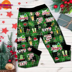 Elf Christmas T Shirt Pajama Set 3