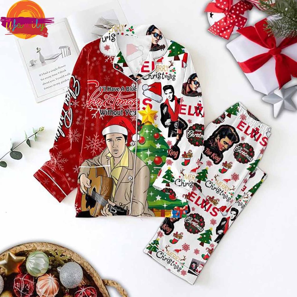 Elvis Presley Music Christmas Pajama Set