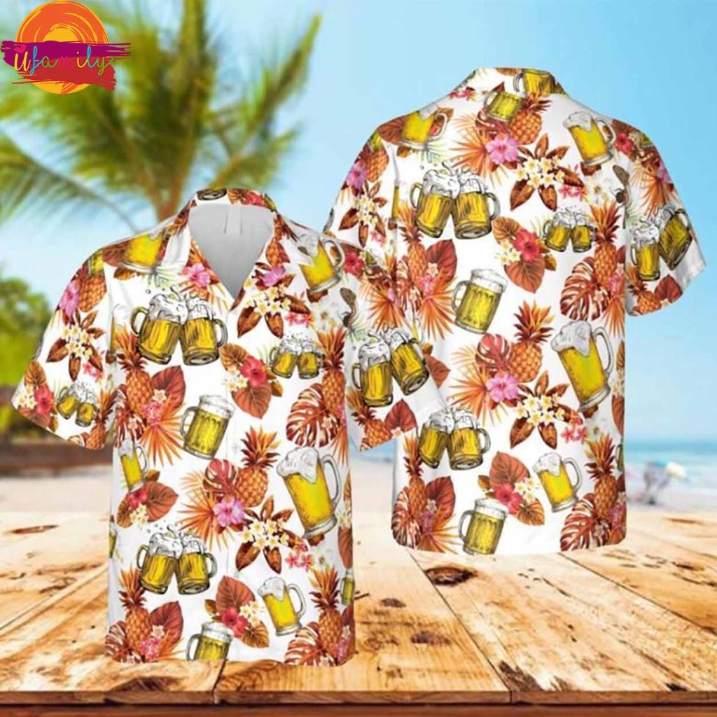 Funny Beer Summer Hawaiian Shirt Gift For Lovers