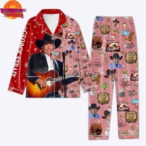 George Strait Music Christmas Pajama Set