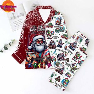 Grateful Dead Grinch Music Christmas Pajama Set 1