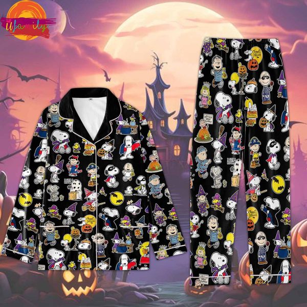 Halloween Snoopy Pattern Pajama Shirt