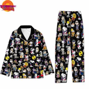 Halloween Snoopy Pattern Pajama Shirt 2