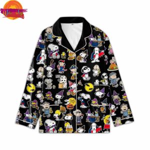 Halloween Snoopy Pattern Pajama Shirt 3