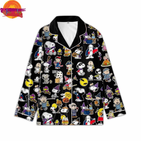 Halloween Snoopy Pattern Pajama Shirt