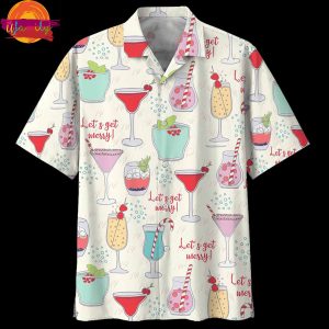 Happy Cocktail Aloha Hawaiian Shirt Style