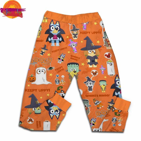 Happy Halloween Bluey T Shirt Pajama Set