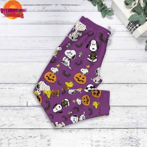 Have A Snoopy Halloween T Shirt Pajama Set 3