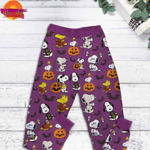 Have A Snoopy Halloween T Shirt Pajama Set 4