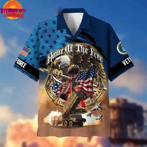 Home Of The Free Because Of The Brave American Veteran Hawaiian Shirt 3