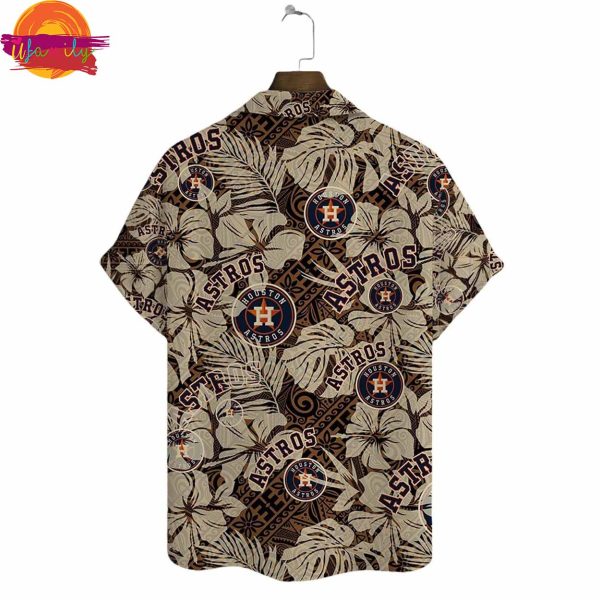 Houston Astros Palm Leaf Elegance Hawaiian Shirt Style