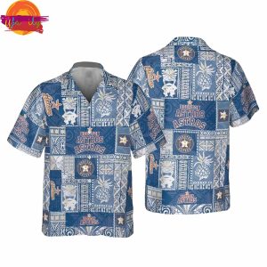 Houston Astros Patchwork Paradise Hawaiian Shirt