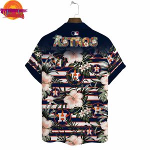 Houston Astros Tropical Stripes Hawaiian Shirt Style