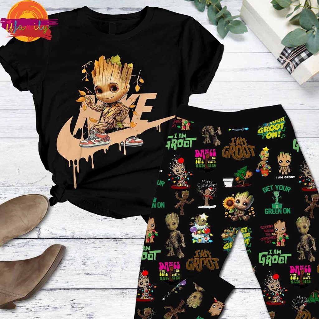 I Am Groot T Shirt Pajama Set