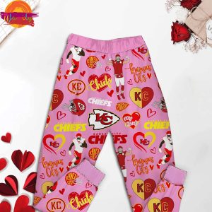 I Love Kansas City Chiefs T Shirt Family Pajama Set 3