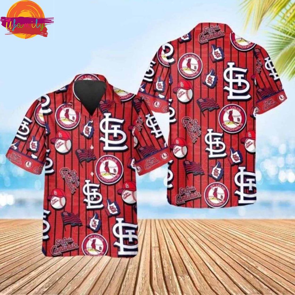 Iconic Logo Play Red St. Louis Cardinals MLB Hawaiian Shirt Style