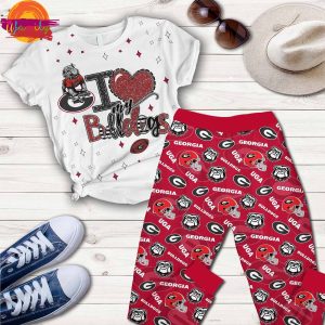 Is My Love Georgia Bulldogs Football T Shirt Pajama Set 1